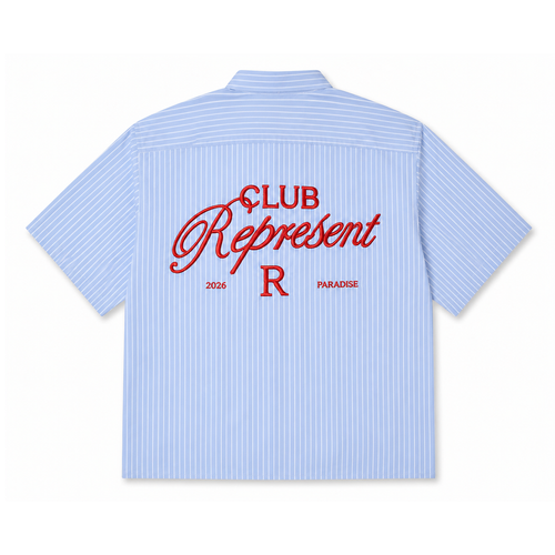 BOX FIT SHITR BLUE&WHITE