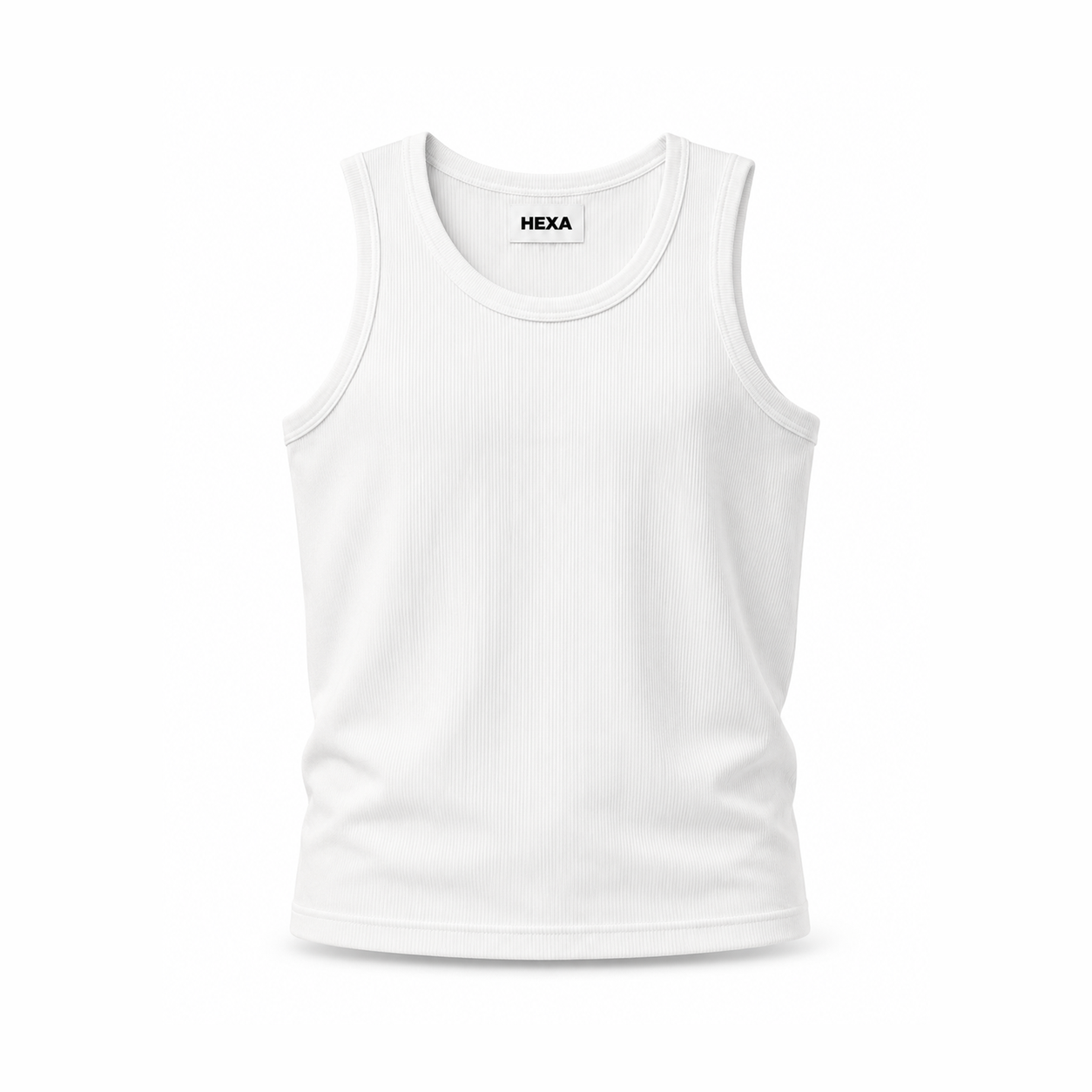 HEXA WHITE COTTON TANK TOP