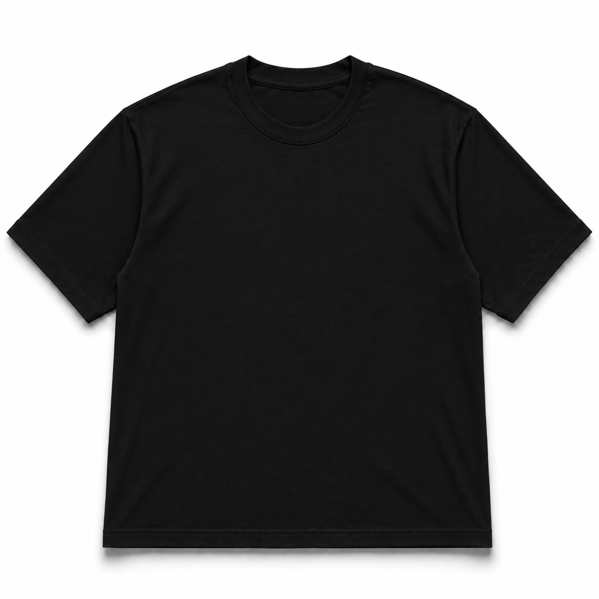 HEXAstudios oversized T-shirt in soft fabric with a relaxed fit, displayed on a hanger with a plain background.