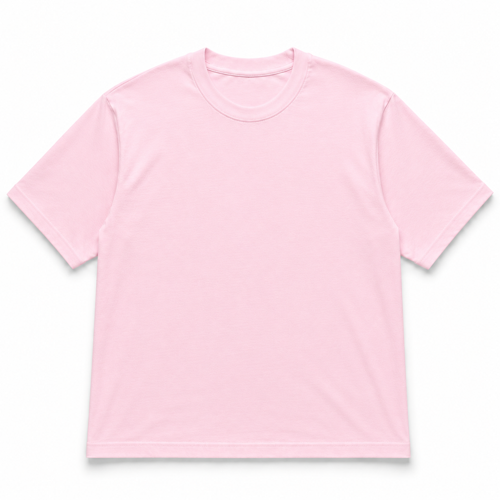 HEXAstudios oversized T-shirt in soft fabric, featuring a relaxed fit and casual style, displayed on a hanger.