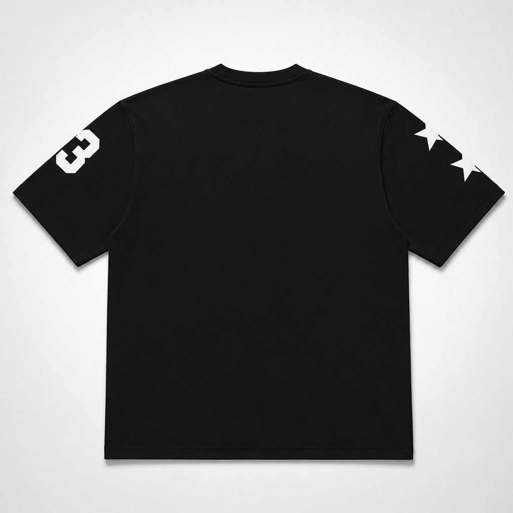 BLACK BASEBALL OVERSIZED T-SHIRT