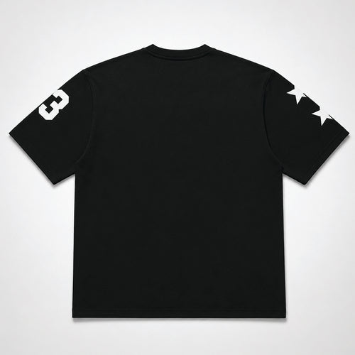 BLACK BASEBALL OVERSIZED T-SHIRT