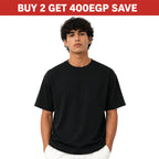 HEXAstudios oversized T-shirt in soft fabric, featuring a relaxed fit and casual style, displayed flat on a neutral background.
